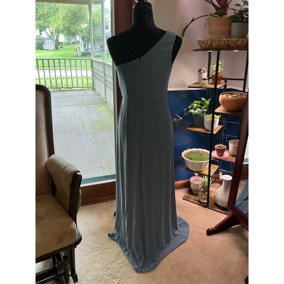 DB Studio Slate Blue Maxi Dress Gown - Size 4 - Unaltered - Picture 3 of 4